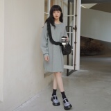 现货秋装新款黑色花边卫衣057-5837-P105K158，女装连衣裙，唯尔萱