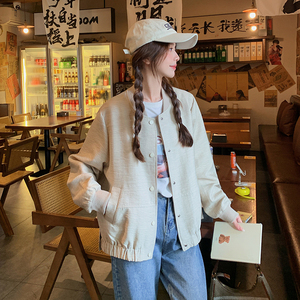 秋装 长袖短外套百搭棒球服上衣057- 8818-P125k188图片