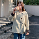 春装撞色短风衣外套2B080-9106-p130k188，女装短外套，2B080