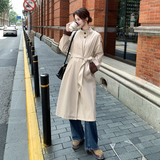美拉德复古风衣外套女2025秋季新款韩系高级感宽松休闲中长款大衣，女装风衣，唯尔萱