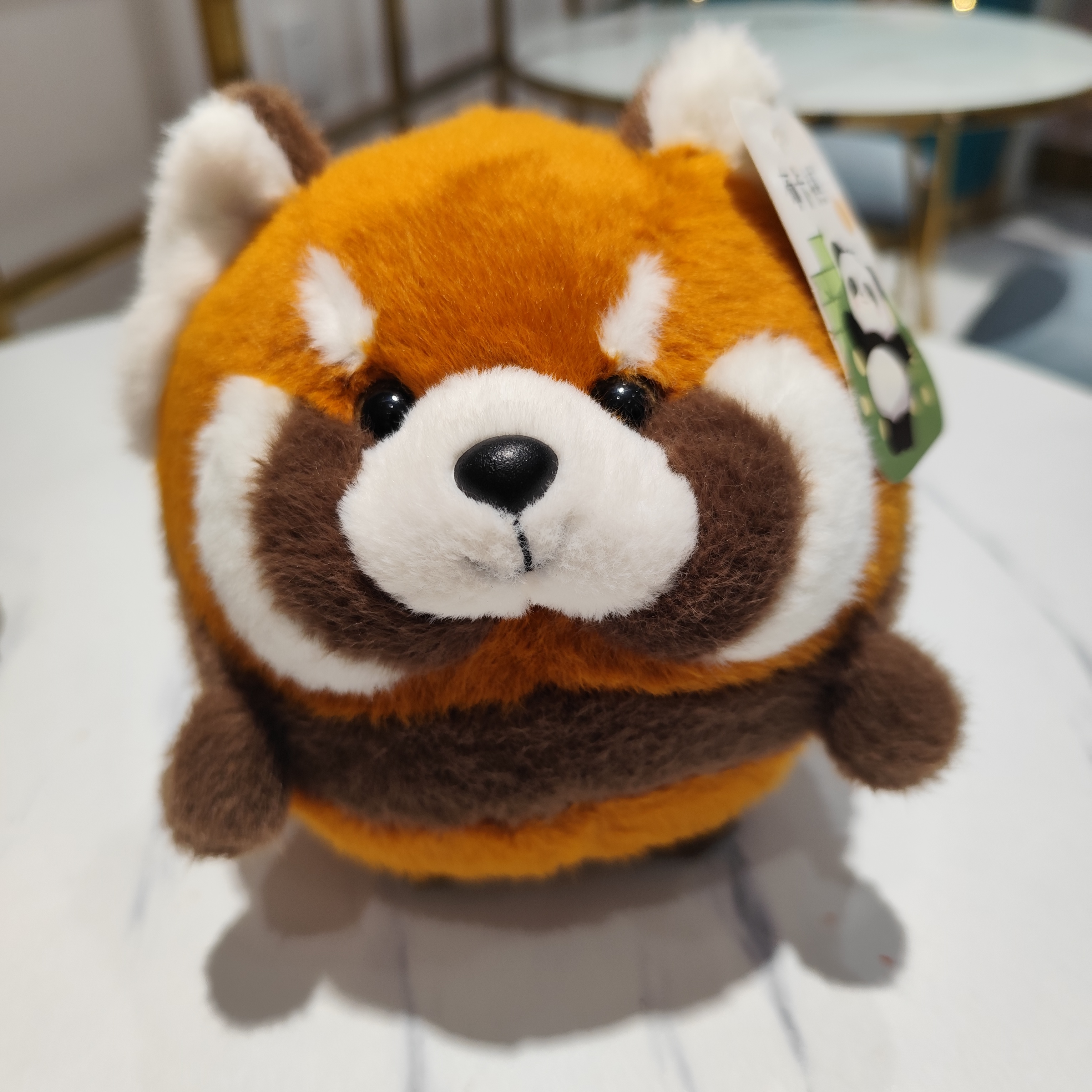 红山长隆同款球形小熊猫玩偶儿童布娃娃毛绒玩具生日礼物