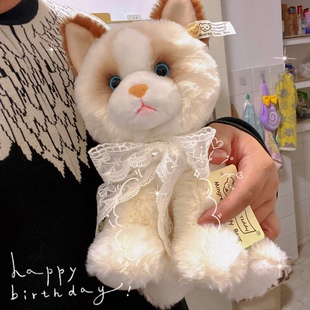 明仁之家可爱仿真猫咪玩偶布偶公仔小喵毛绒玩具儿童女孩生日礼物