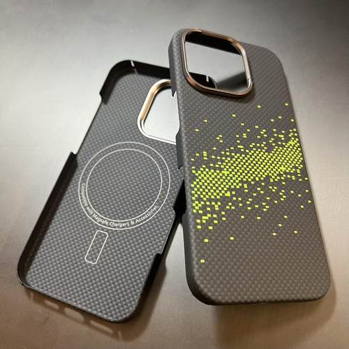 适用苹果iPhone16promax/pro凯夫拉芳纶碳纤维手机壳超薄磁吸山与星河日食流星雨15PM高级感手机保护套男士