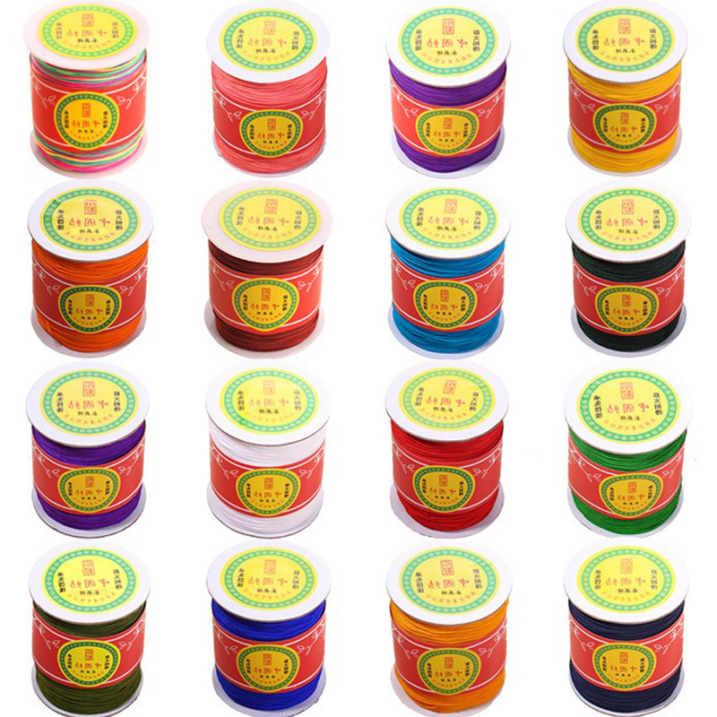 台湾玉线承薪牌b线粗手编红绳子