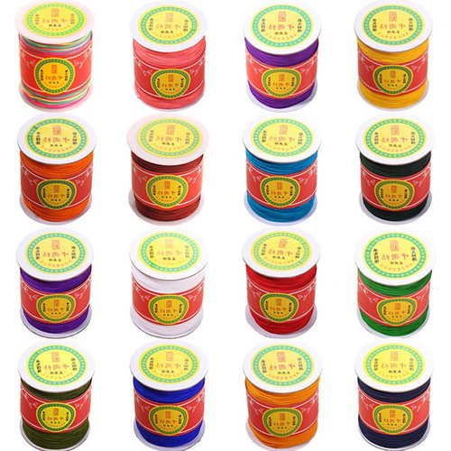 台湾玉线承薪牌b线粗手编红绳子