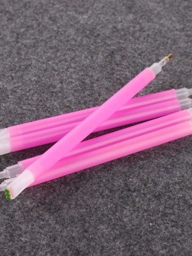 Алмазная картина, двуглавая алмазная ручка с перекрестной точкой, алмазная ручка с несколькими головками, трехголовка, ручная работа, девять алмазов, наклейка, артефакт, инструмент, липкий алмаз