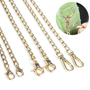 金属包链麻将包配件链子不掉色单买古铜色斜挎金色包包细链条背包