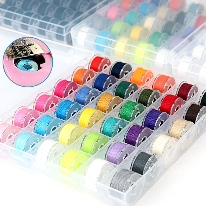 黑色缝纫机线彩色梭芯线