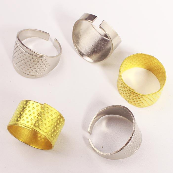 抵戒手具指套工具黄色白色顶针