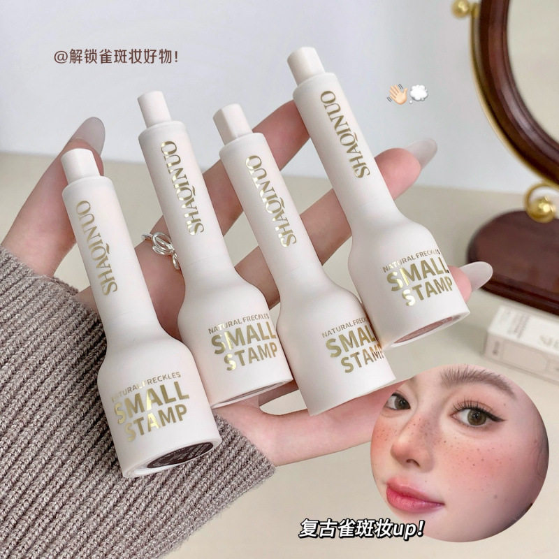 新款新品SHAQINUO小印章自然仿真雀斑笔防水防汗点斑笔跨境美中国