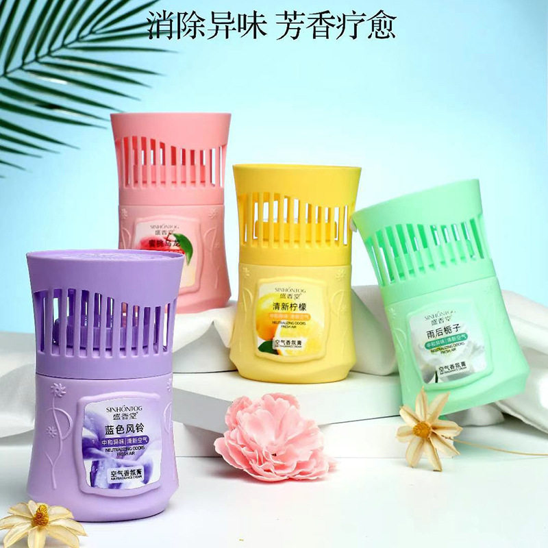 盛香堂248g大容量固体香薰膏汽车室内厕所净味持久留香空气芳香剂