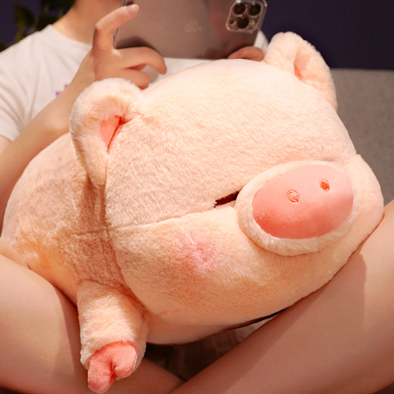 趴姿猪猪公仔毛绒玩具布偶娃娃睡觉抱枕可爱玩偶抱睡生日礼物女生