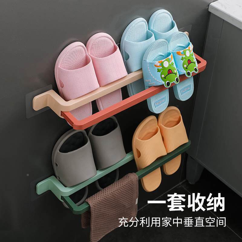 打浴室拖鞋架架免孔拖鞋沥水架可折叠置物子靓涤间收纳神器卫生壁怎么样,好用不?