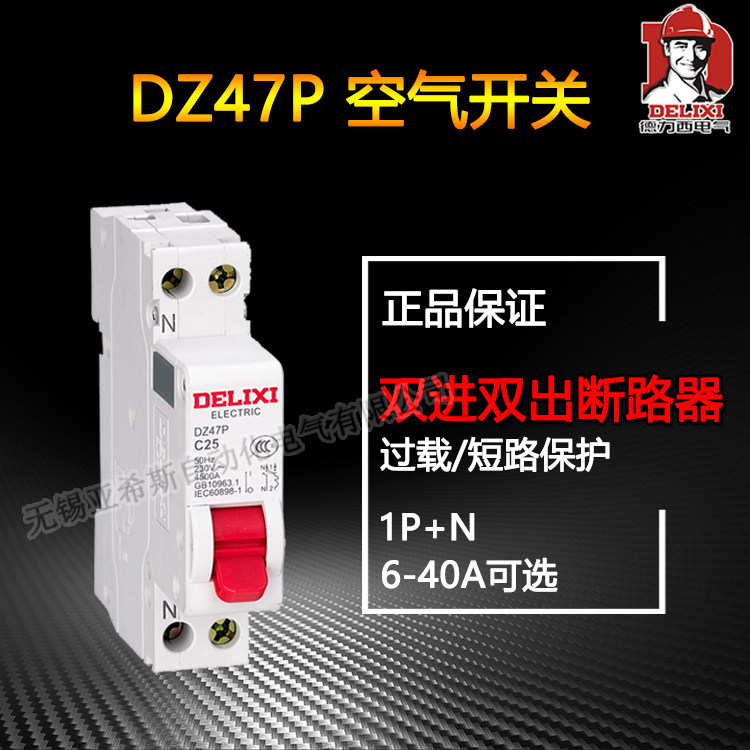 德力西双进双出1p小型断路器