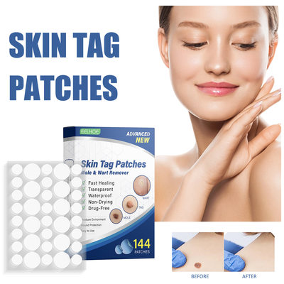 144Pcs Skin Tag Remover Patches Mole Wart Removing Sticker N