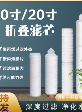 10寸20寸微孔折叠滤芯PP过滤器