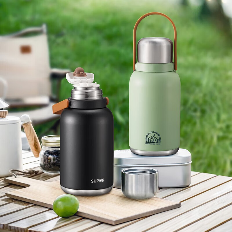 苏泊尔保温杯1300ML大容量316L不锈钢水杯随享系列杯子 KCV13AC10