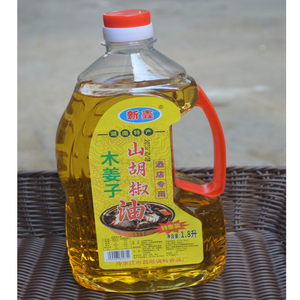 新鑫纯山胡椒油木姜子山苍子油去腥湖南特产新化冷江特产大瓶