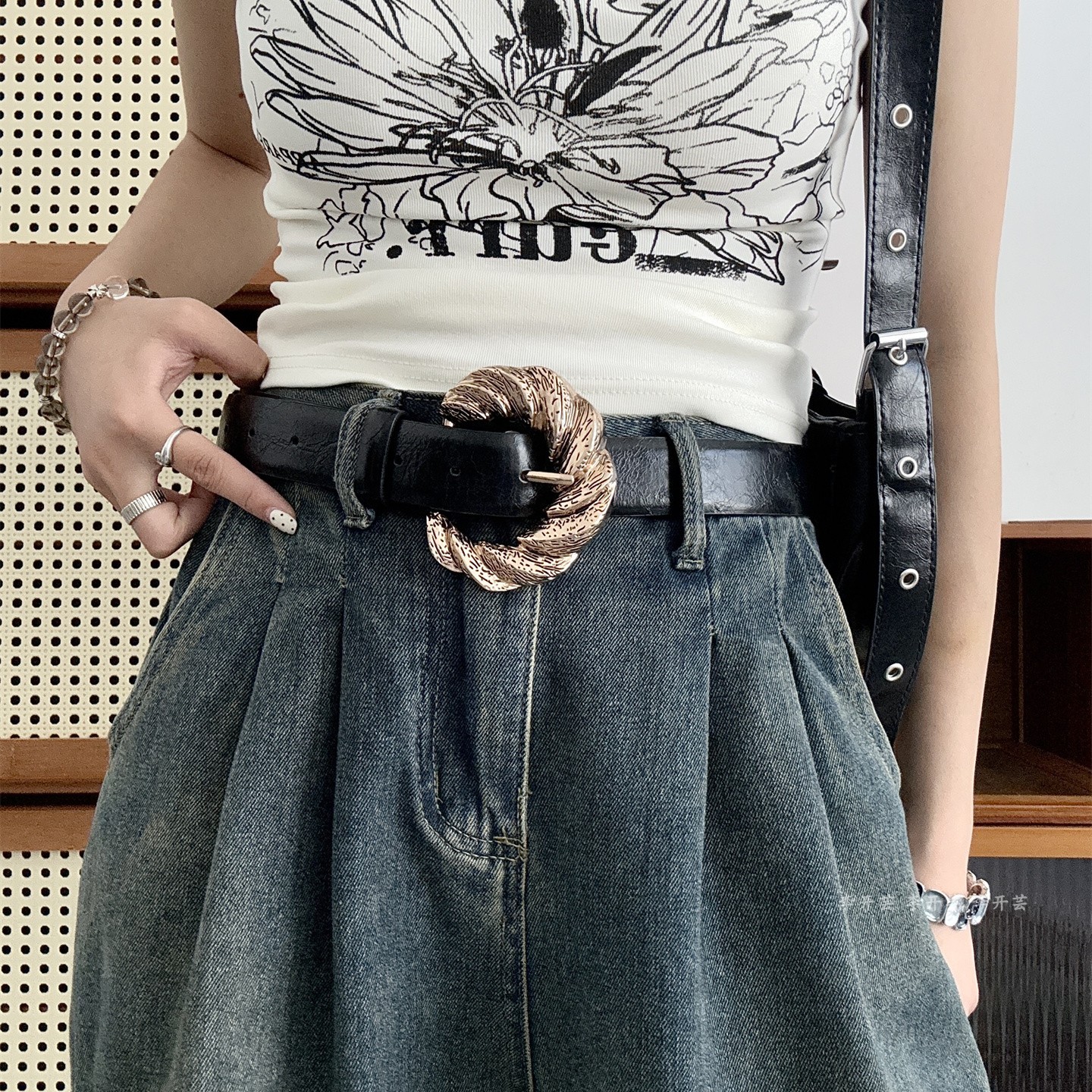 欧美高级感个性百搭皮带