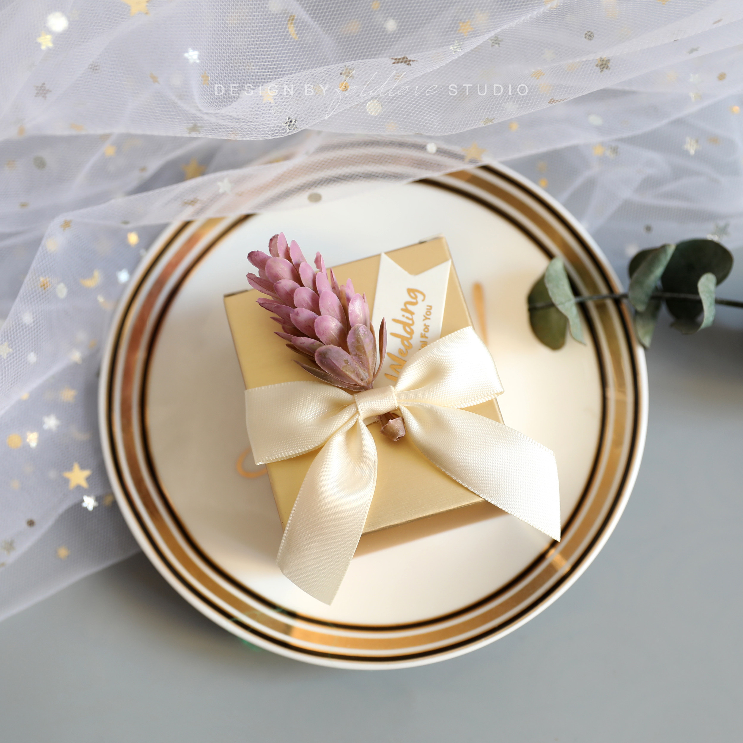 粉色喜糖盒香槟色喜糖盒森系星空盒喜糖盒子创意欧式婚庆结婚小号