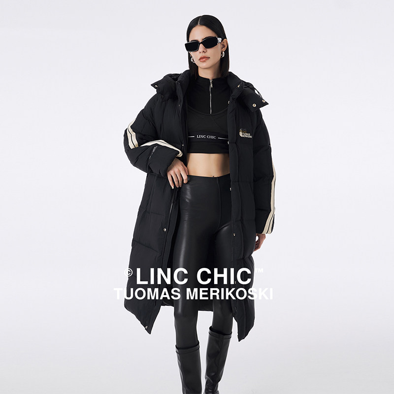 【设计师联名款】LINC金羽杰专柜正品无性别长款羽绒服N23608299