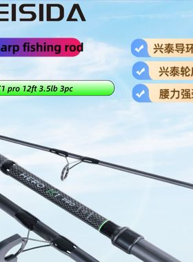 FEISIDA HERO K1 PRO 12ft 3.5lb欧鲤钓竿CARP竿鲤钓并继竿远投杆