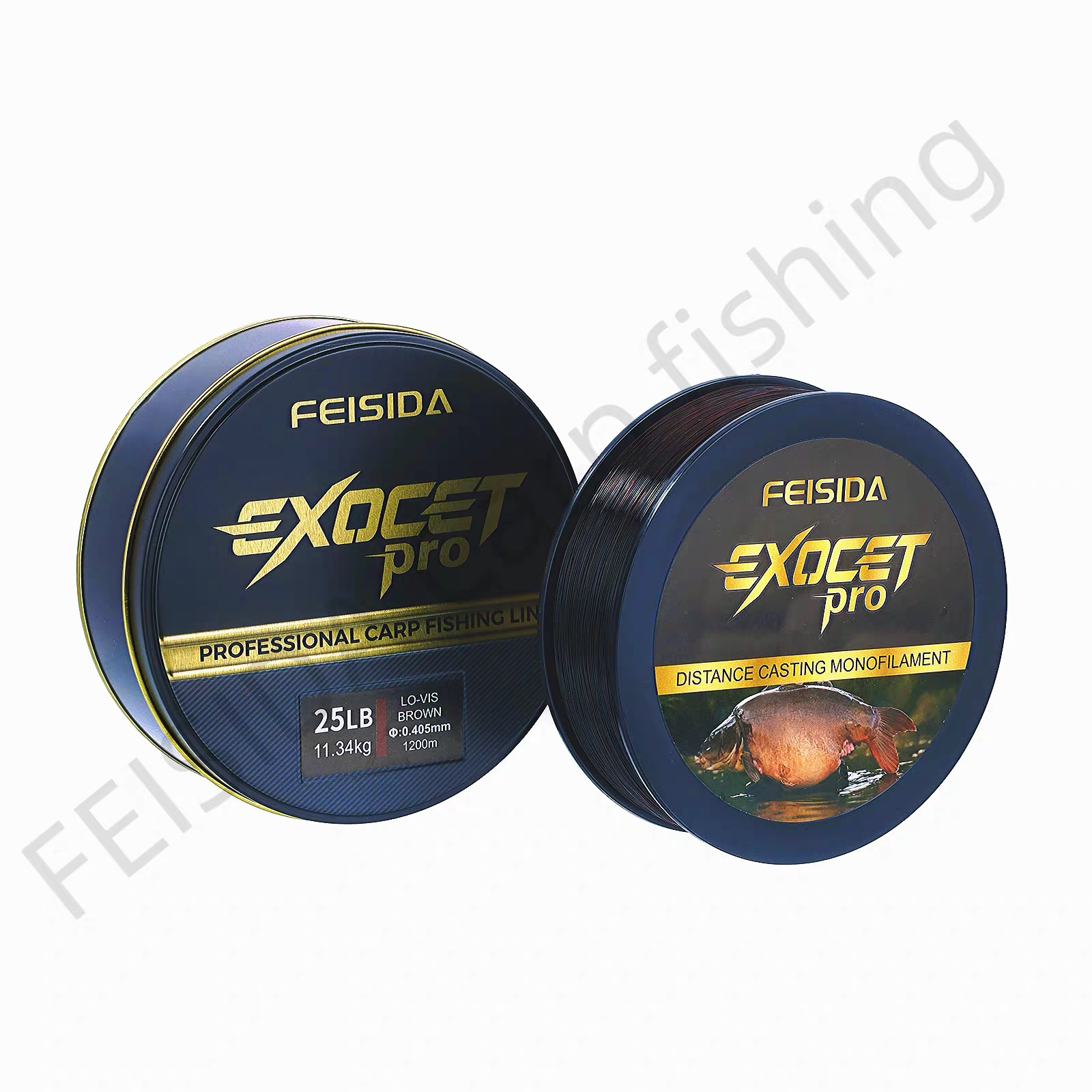 FEISIDA 2026新款高端深棕色欧鲤钓专业伪装线隐蔽性好切水迅速