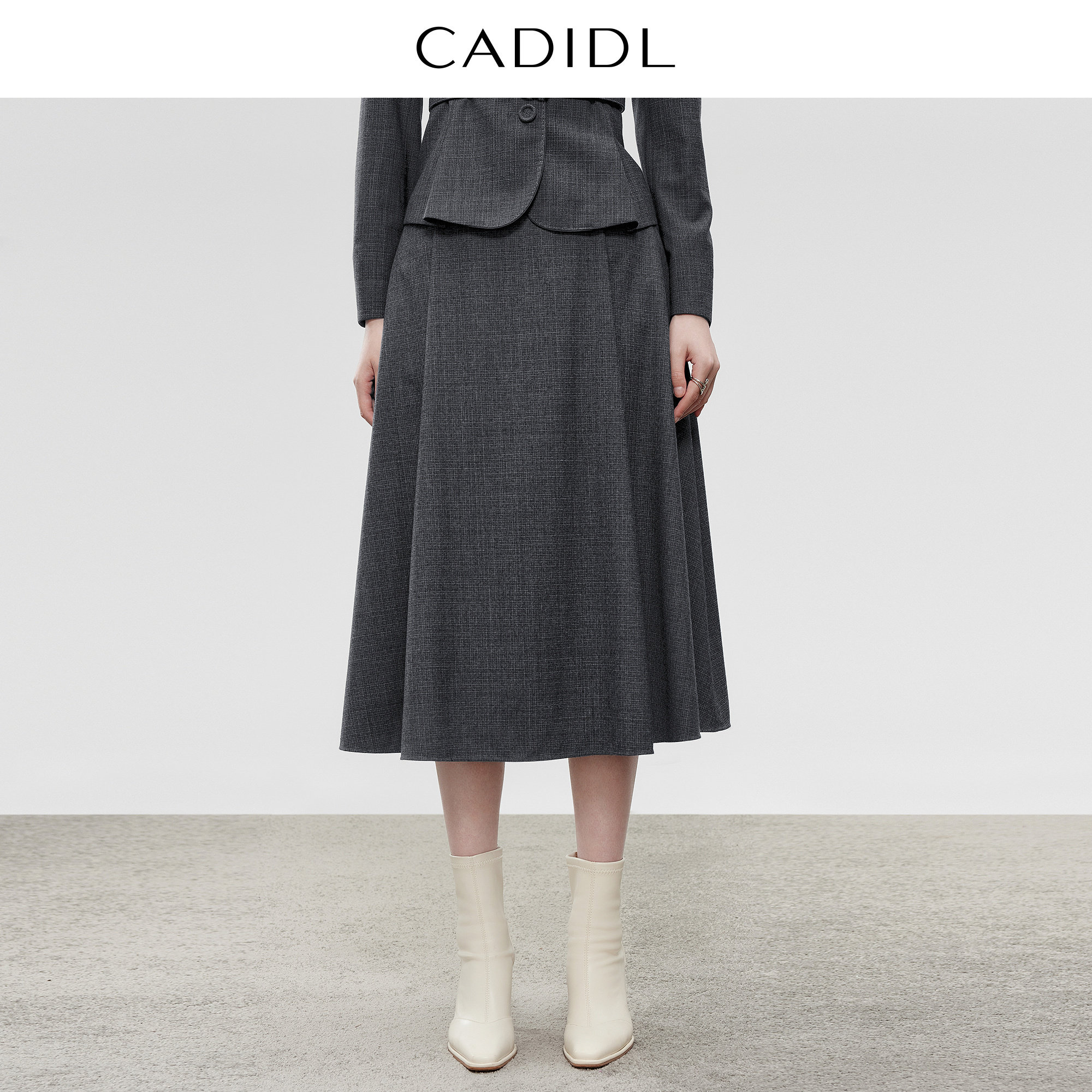 【优雅职场】CADIDL卡迪黛尔商场同款2025秋季新款羊毛A字半身裙,女装/女士精品,半身裙,淘宝优惠券,粉丝福利购,淘宝优惠卷