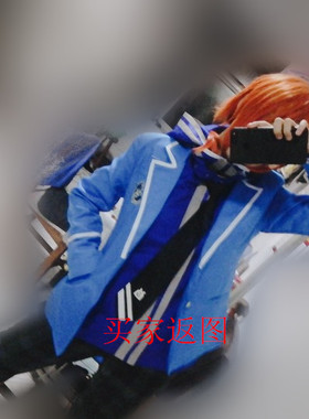 偶像梦幻祭knights骑士团 leo月永レオCOS服 蓝色卫衣校服定动漫