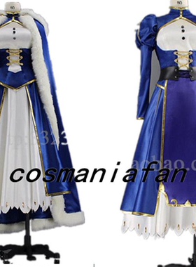 COSPLAY服装 Fatestay night ZERO战斗版命运之夜 SABER剑士服cos