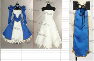 COSPLAY服装 Fatestay night ZERO战斗版命运之夜 SABER剑士服