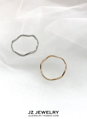 欧美简约ins指环韩国气质超细