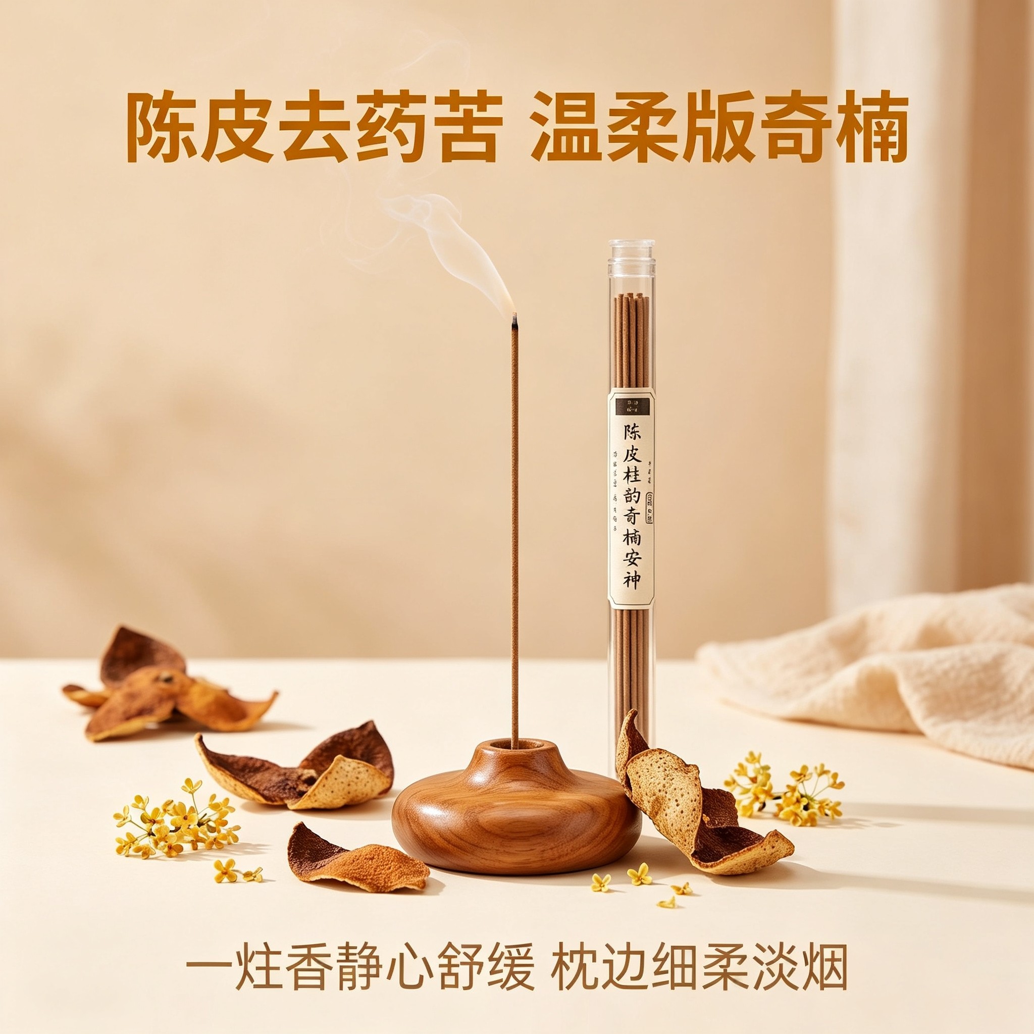 陈皮桂韵奇楠安神助眠线香