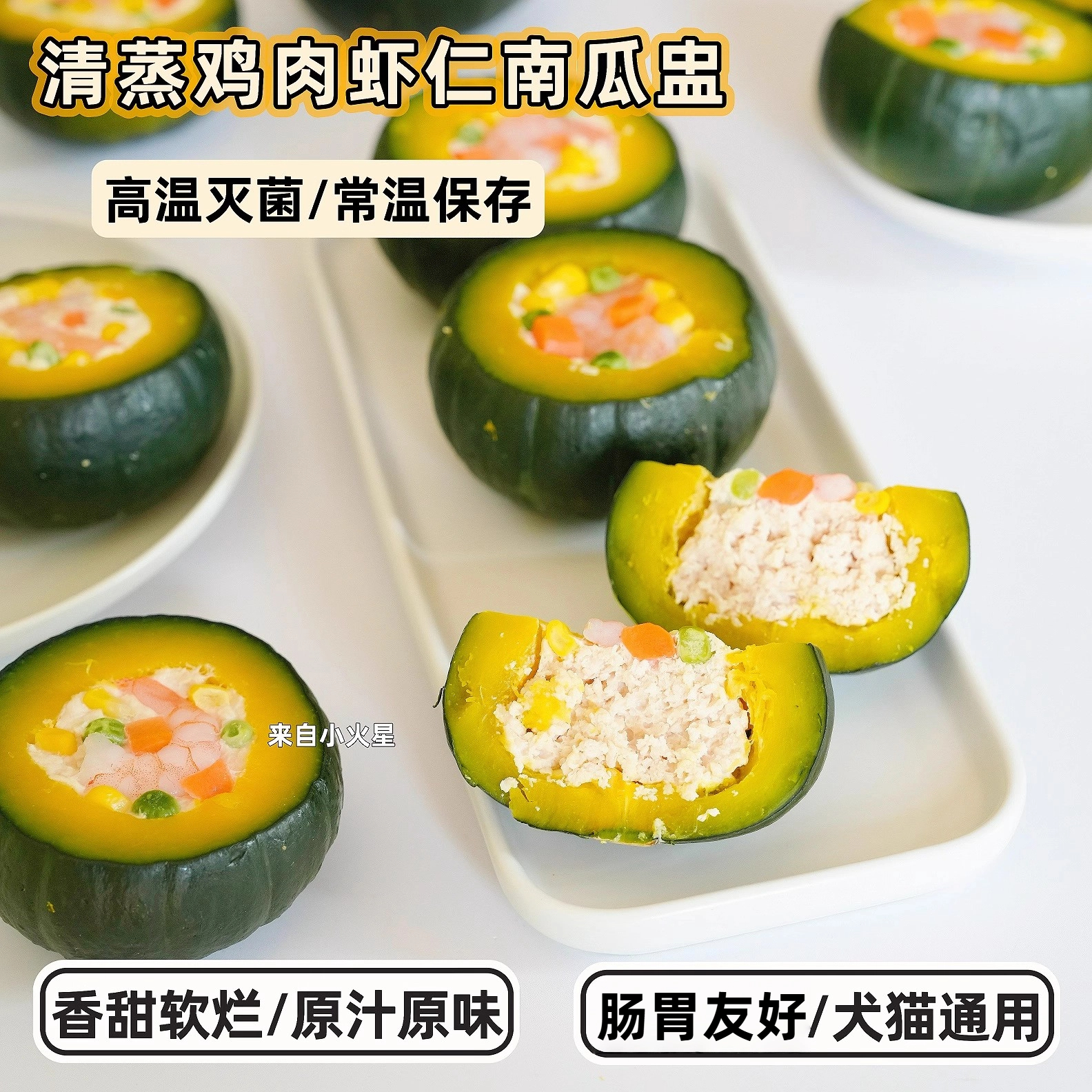 来自小火星猫狗湿粮鲜食南瓜盅