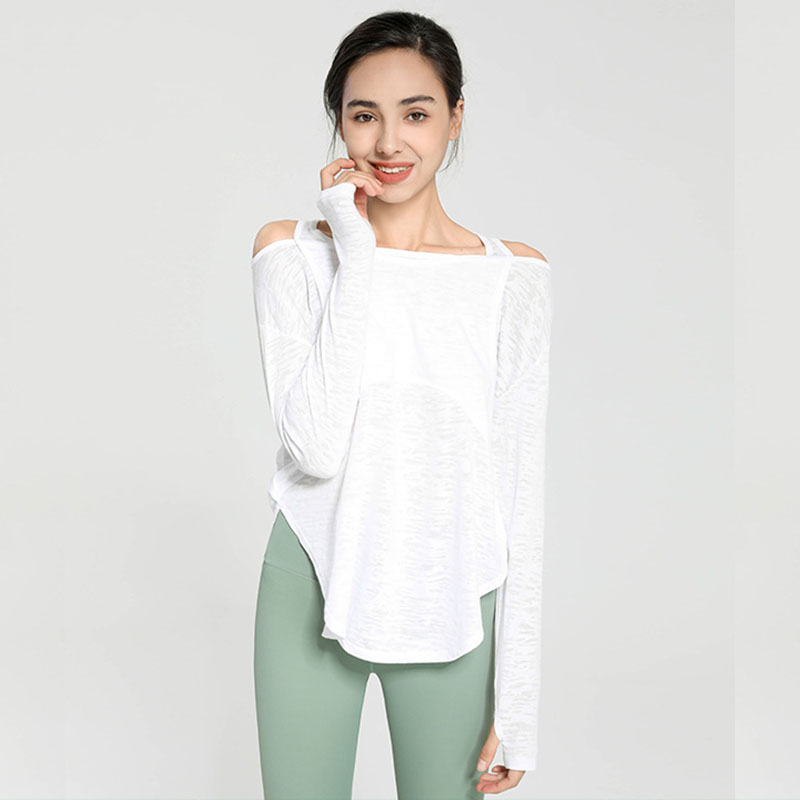 lulu运动上衣健身长袖瑜伽服跑步