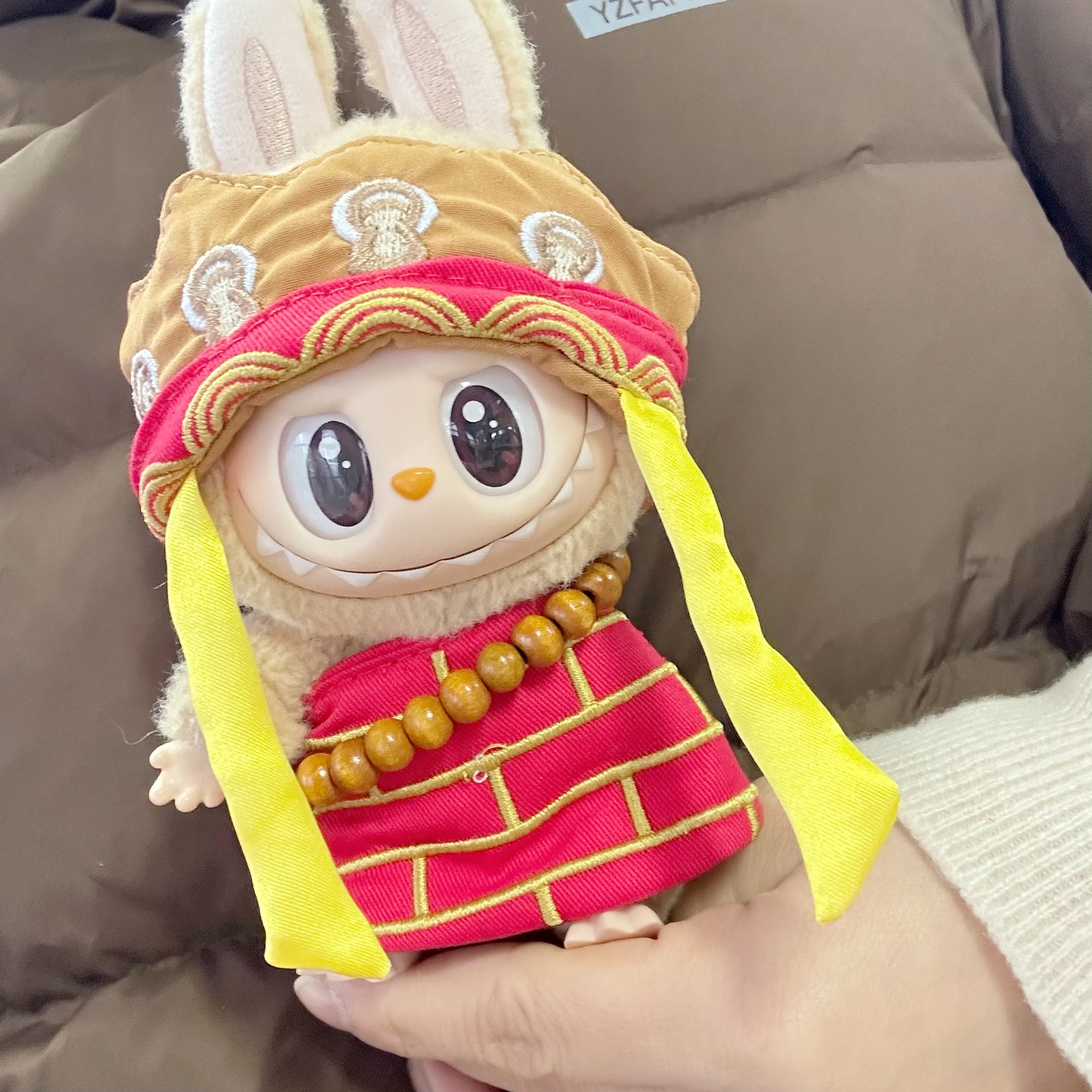 仅衣服】一二代拉布布公仔衣服袈裟套装LABUBU娃衣唐僧服和尚装新