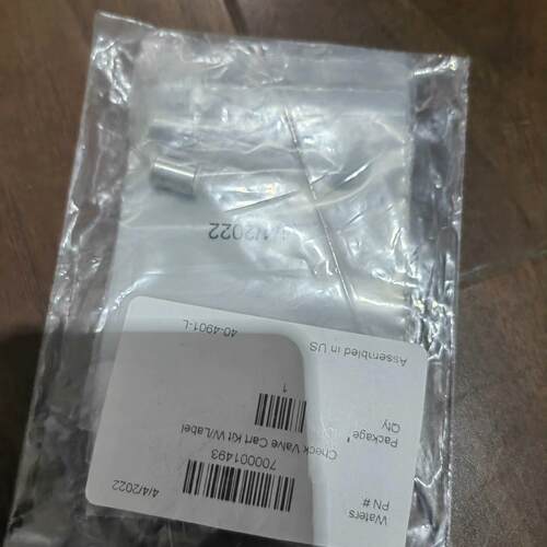 700001493 红宝石单向阀 Waters液相色谱实验配件议价维修
