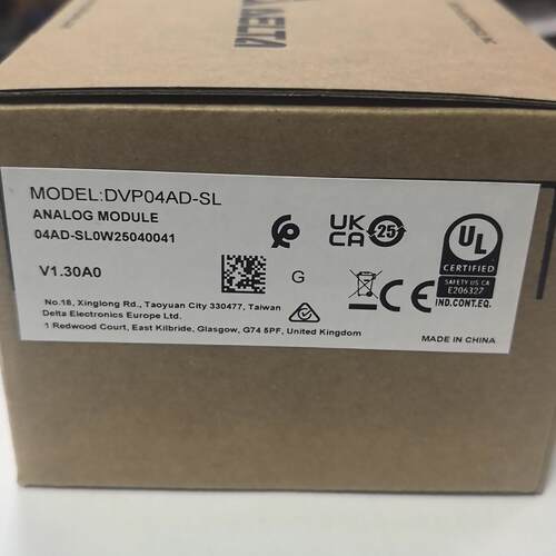 DVP04AD-SL 台达高速模拟量模块 工业工控自动化扩展模块议价维修
