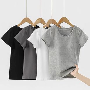 打底衫 带杯睡衣半袖 休闲可外穿 t恤女夏带胸垫家居服薄款 纯棉短袖