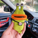 可爱网红通用汽车钥匙包手工钩织小怪兽丑萌香肠嘴车用钥匙扣挂件
