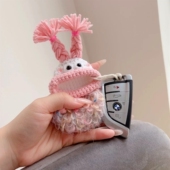 可爱丑萌钥匙套汽车钥匙壳奔驰比亚迪大众日产本田吉利毛线钥匙包