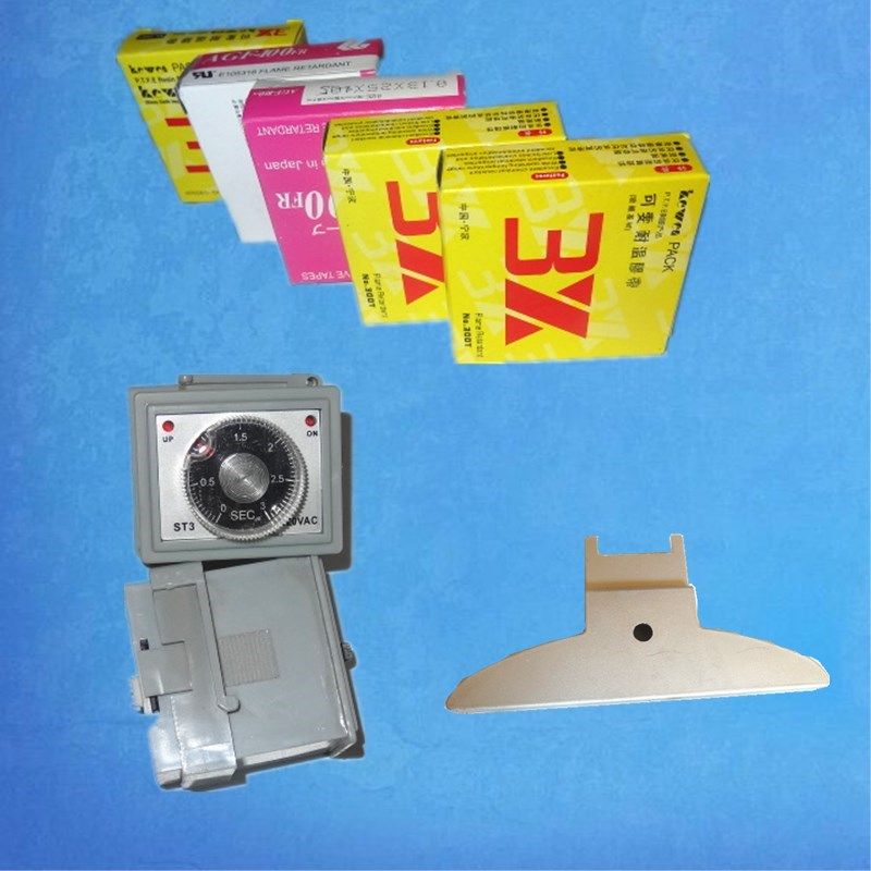 脚踏封口机配件加热丝高温布高温胶带弹簧夹硅压条三角板st3多奇