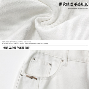 短裤男夏季新款侧边分割拼接直筒宽松工装五分裤ON2691-P40控68图片