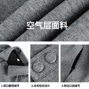 男秋季新款潮牌短宽廓形质感宽松商务呢子MJ6038-P75控118图片