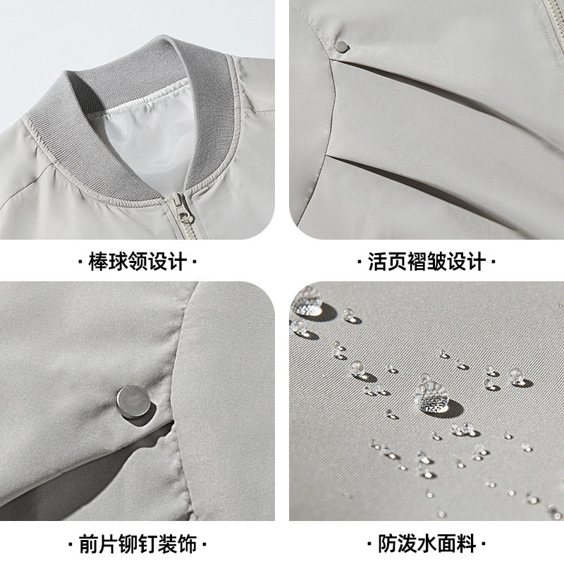 冲锋衣夹克秋季新款防泼水美式工装飞行员外套女L6023-P65控98,男装夹克,电商A362