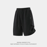 短裤男夏季新款简约运动风打褶宽松质感五分卫裤OK2605-P39控68，男装休闲裤，电商A362