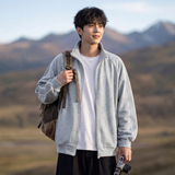 插肩袖开衫立领卫衣男春季休闲百搭运动夹克外套OW8028-P68控118，男装夹克，电商A362