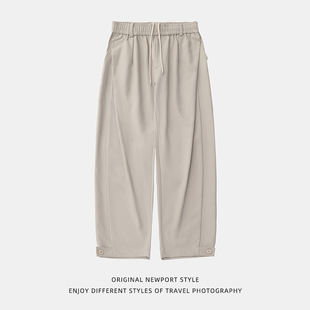 P59控88 复古宽松侧边分割MK2423 平铺男春夏新款 垂感百搭西裤