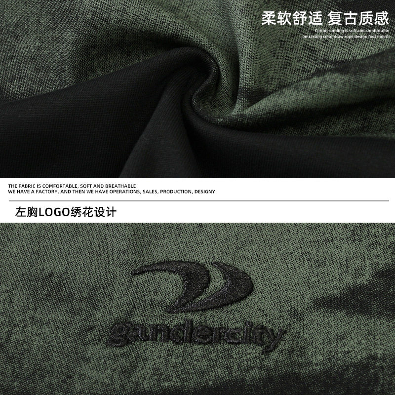 条纹短袖T恤男夏季潮牌宽松字母刺绣半袖体恤衫MT7164-P38控59,男装T恤,电商A362