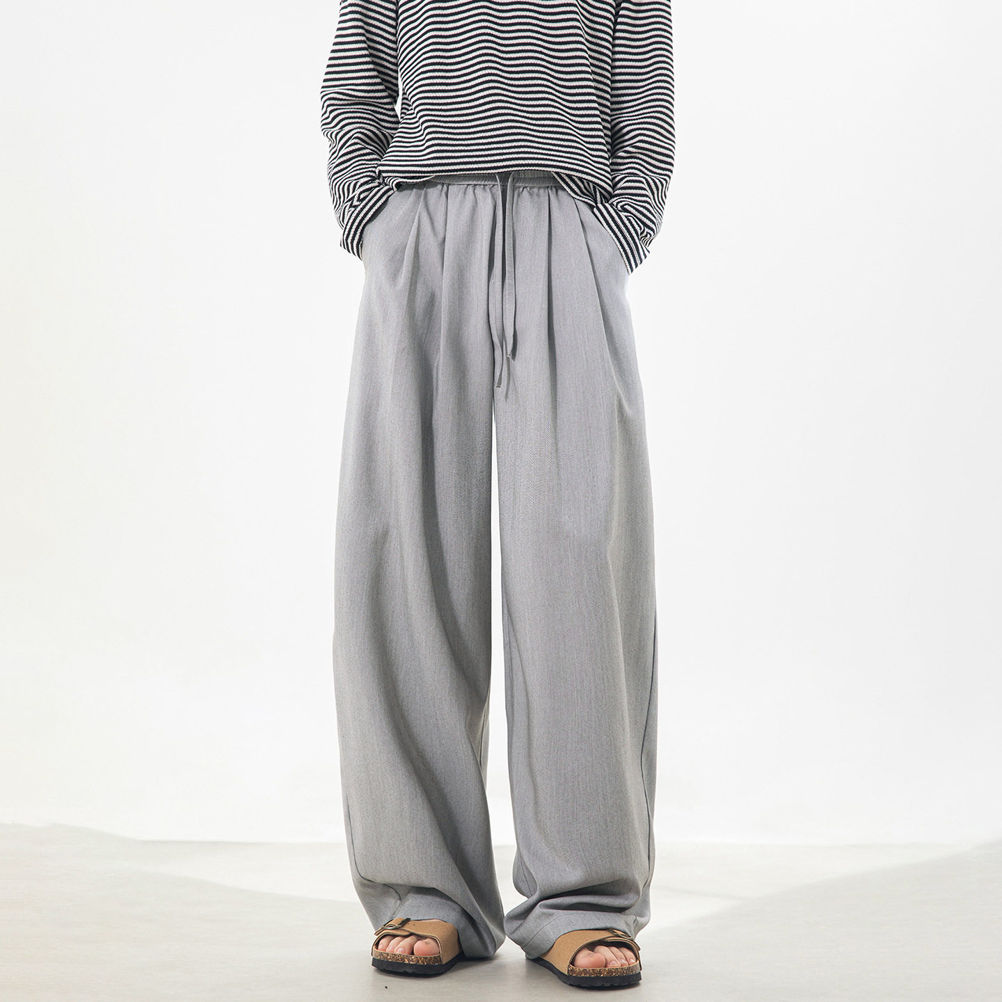 男春夏薄款cleanfit垂感不易皱基础百搭长裤子OK2580-P52控88，男装休闲裤，电商A362